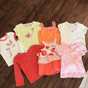 Lot of Toddler Girl Tops Shirts 3t 4t